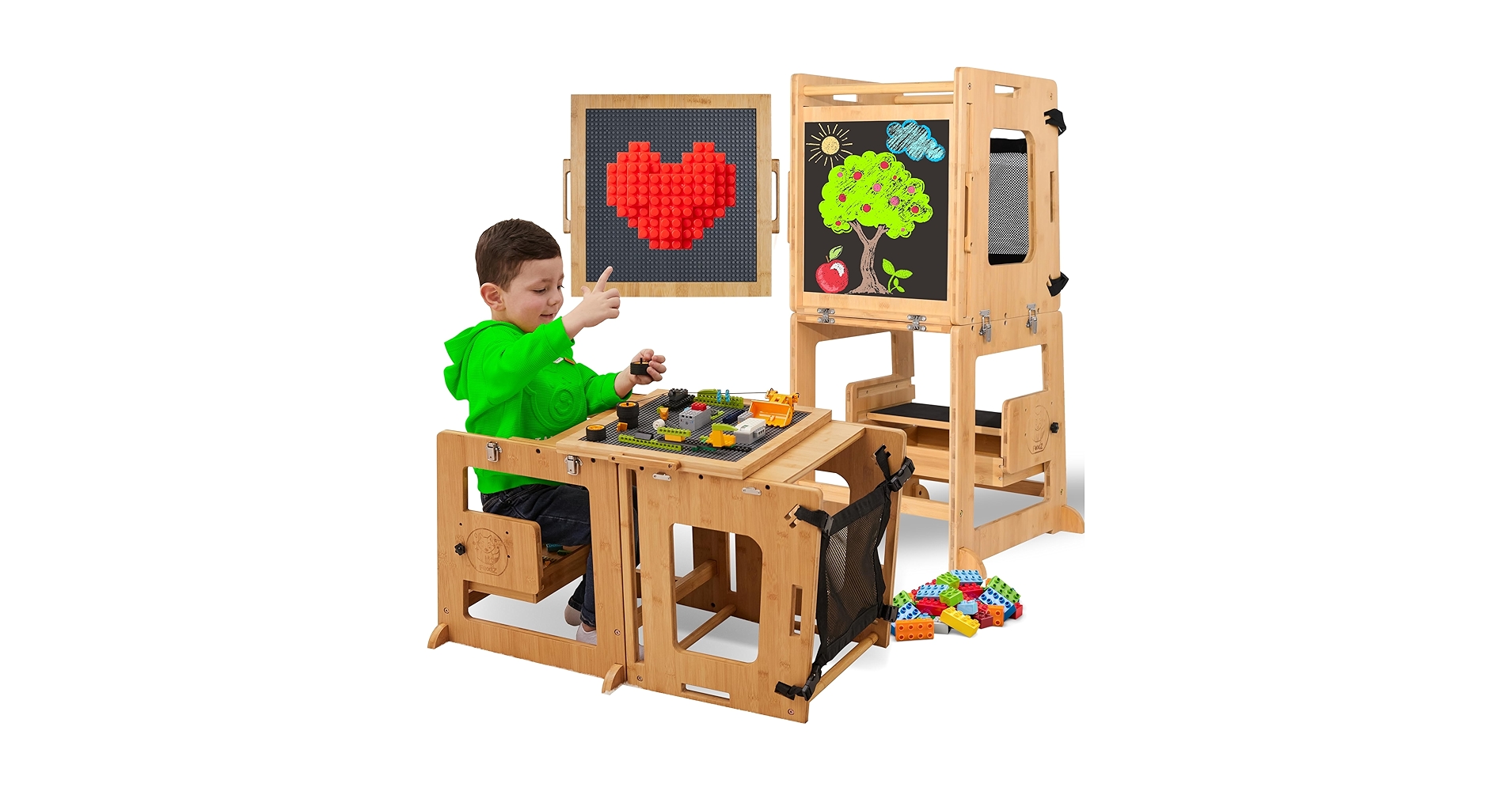 Amazon.com: FoxiZ Montessori Inspired Bamboo 4 in 1