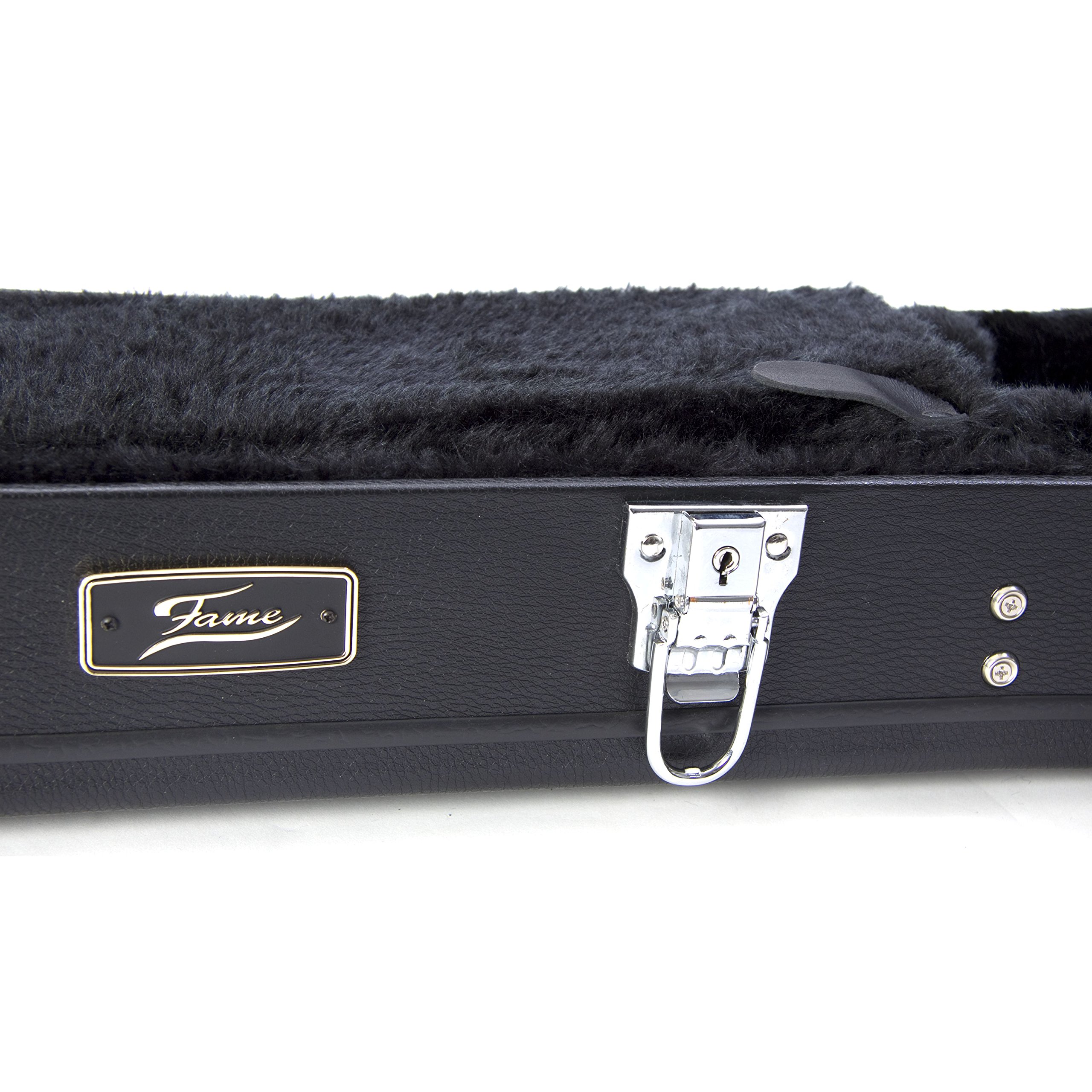 Fame Etui Guitare V-1 V-Style Noir - Étui pour Guitares Électriques