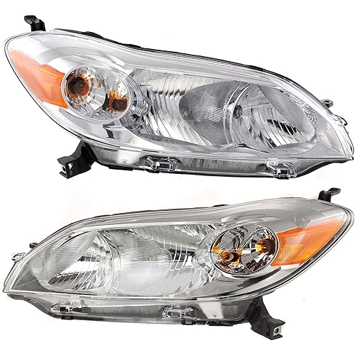 Garage-Pro Headlights Assembly Driver, Passenger Side For Toyota Matrix 2009-2014 Halogen With bulb(s) Replaces# 8115002650 8111002650