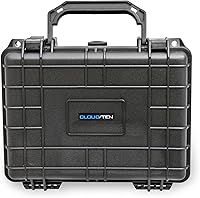 Vista 1 de Cloudten 9 inch Airtight Case with Impact Absorbing Customizable Foam, Includes Case Only