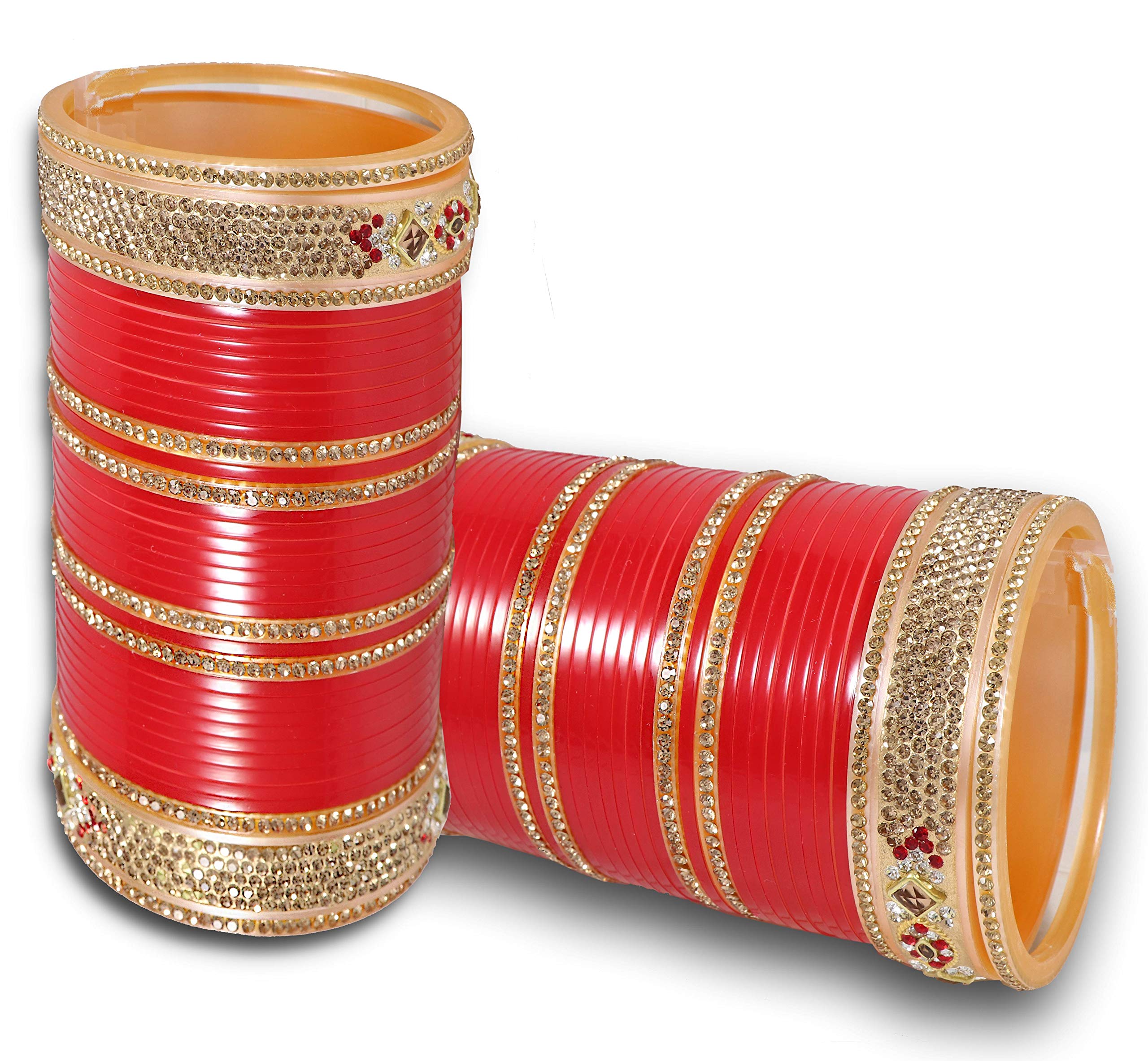 ABSA.B.S. by Allen Schwartz Red Color Designer Chura for Dulhan Choora Fashion Jewellery Chuda Set