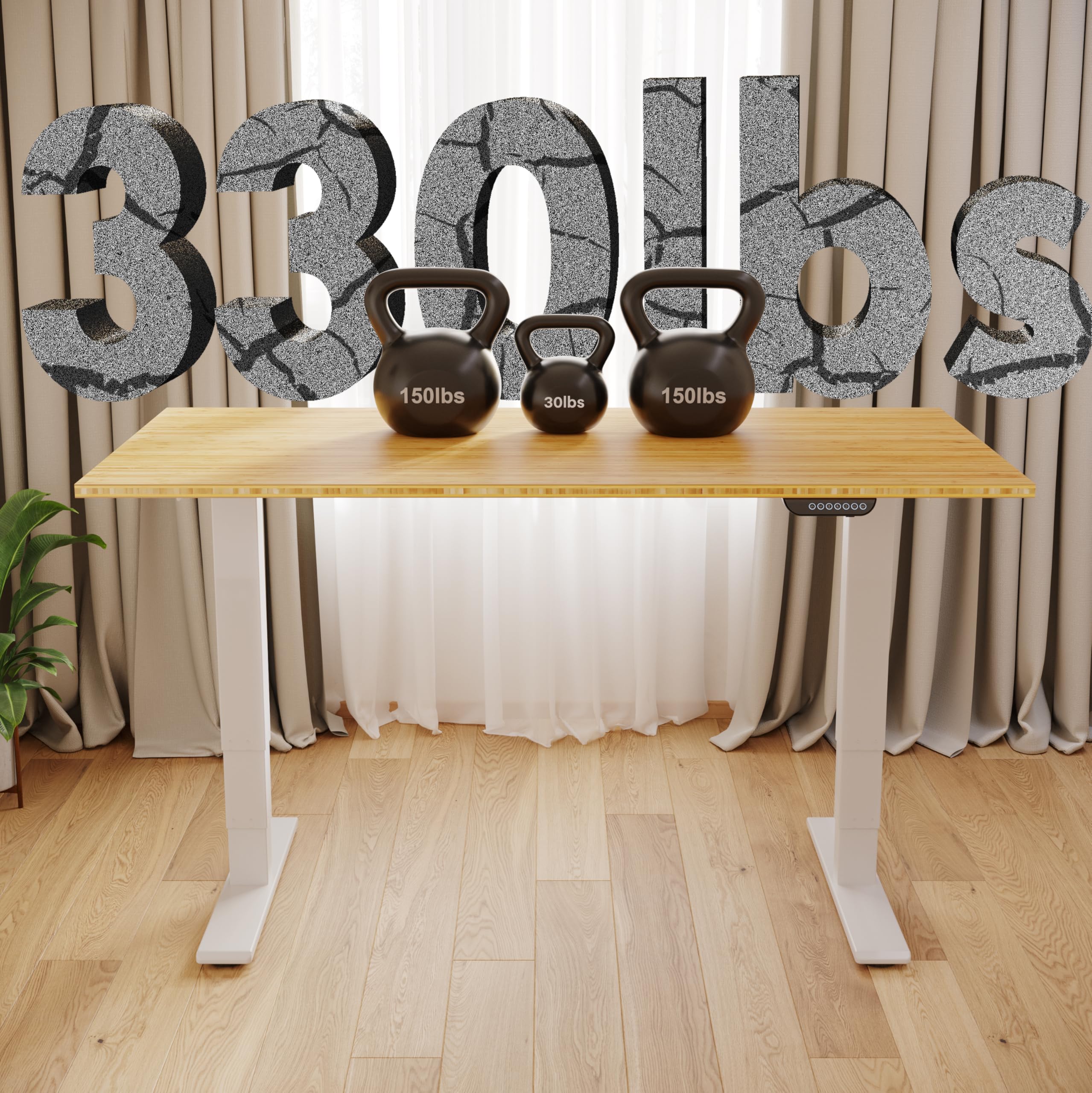 Amazon.com: FLEXISPOT E6 MAX Bamboo Dual Motor 3 Stages Standing