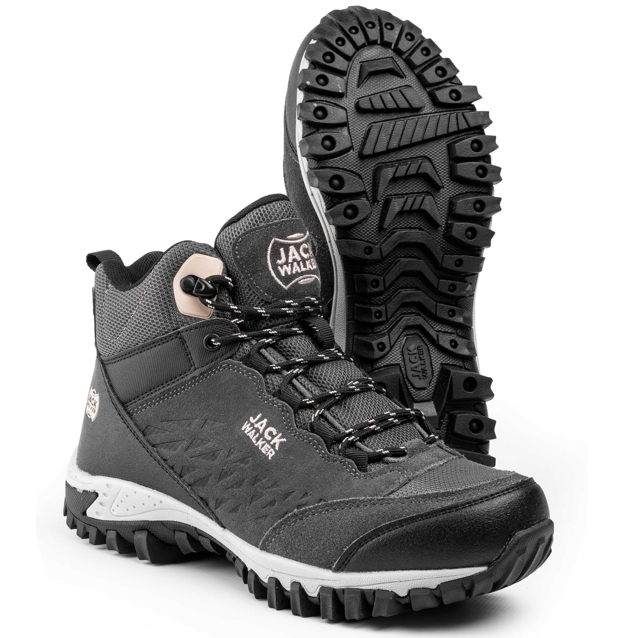Jack Walker Scarponi per Camminare da Donna Impermeabili Scarpe Leggere e Traspiranti Escursioni e Trekking JW2005 Oro Rosa