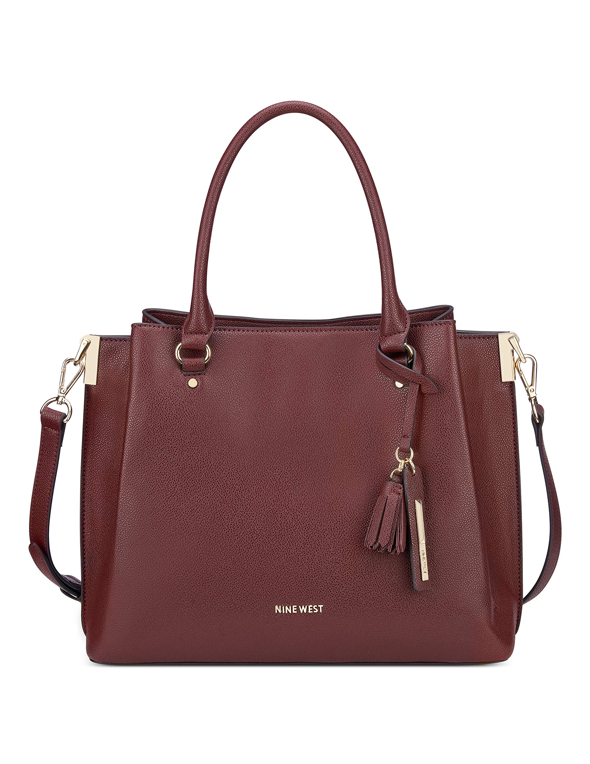 NINE WEST womens Imogen Lrg Jet Set Satchel SATCHEL