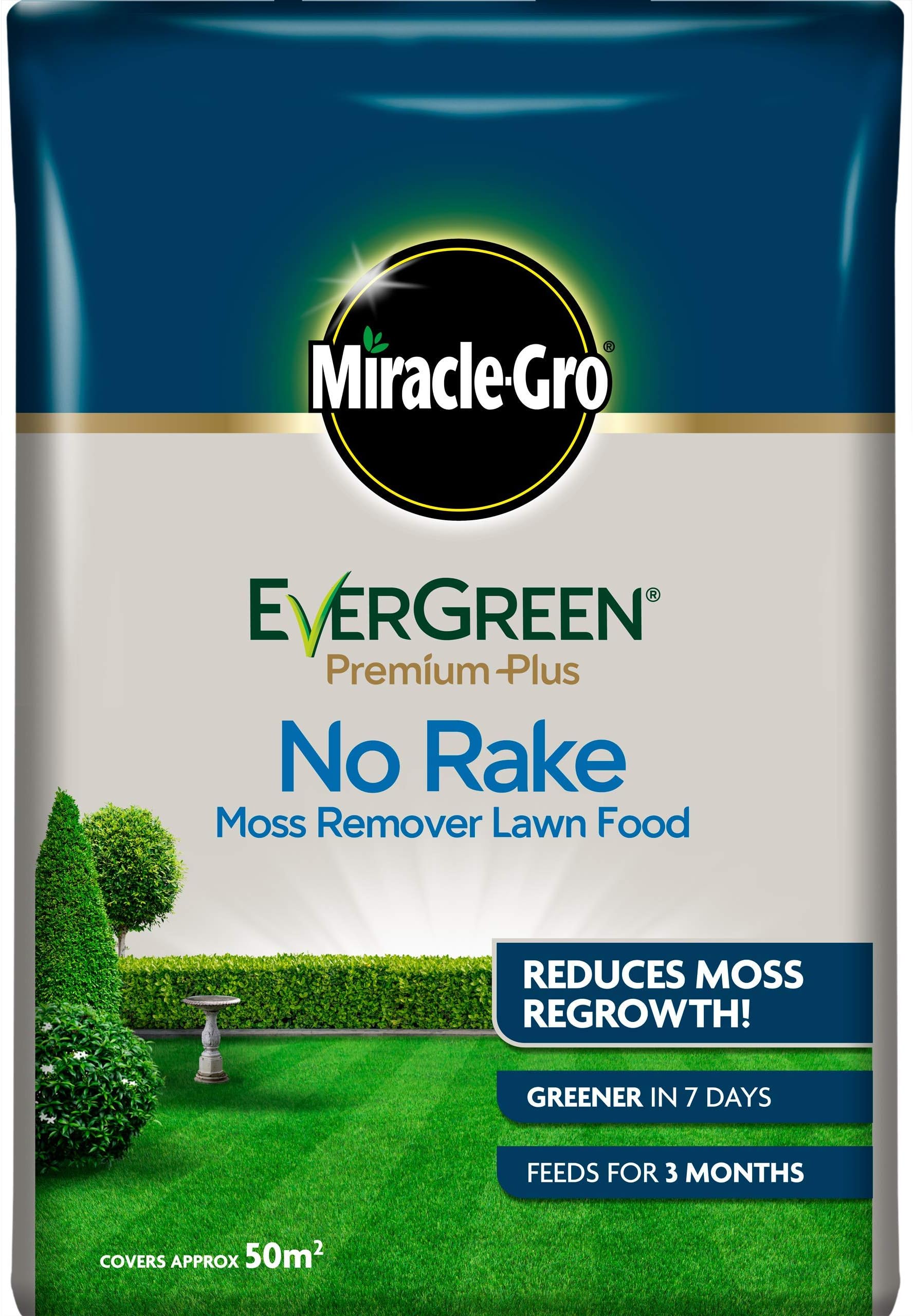 Evergreen No Moss No Rake Moss Remover Lawn Feed 50m2