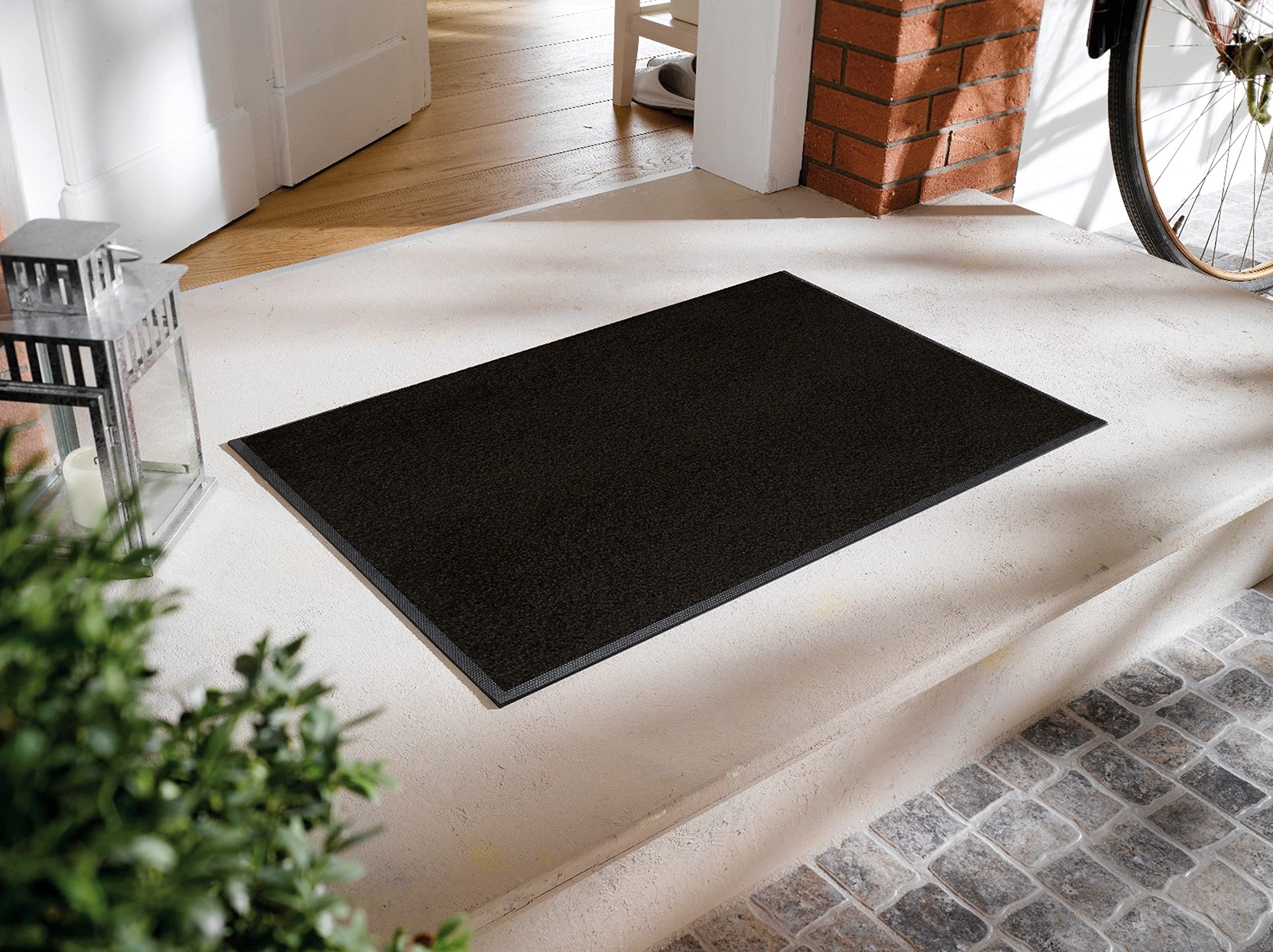 Door Mat Black 50x75 cm black, 50 x 75 cm (Rectangular) - Image 2