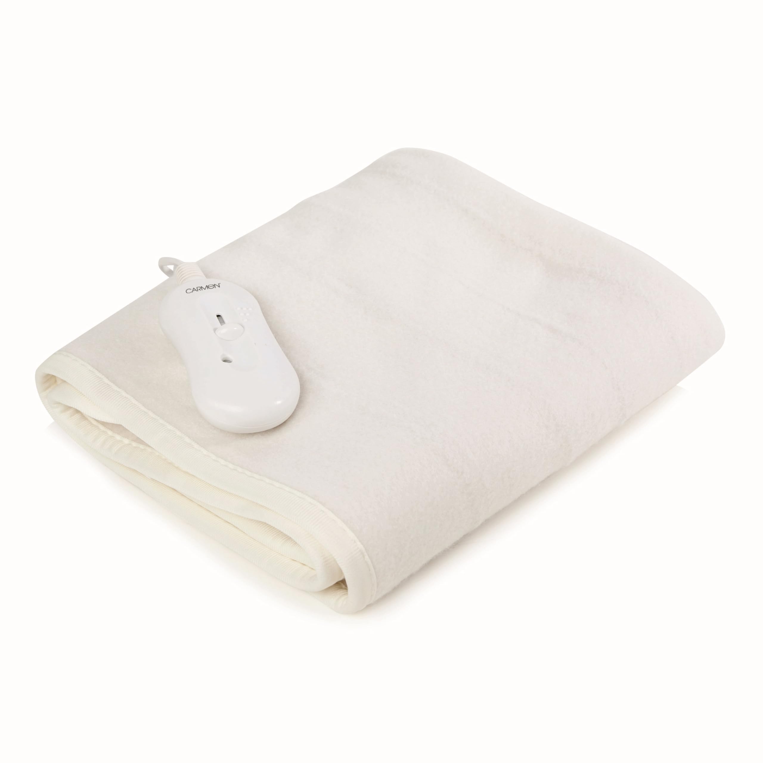 Carmen C81194 King Size Heated Under Blanket with Overheat Protection, 70W,120 x 130cm, Wh...