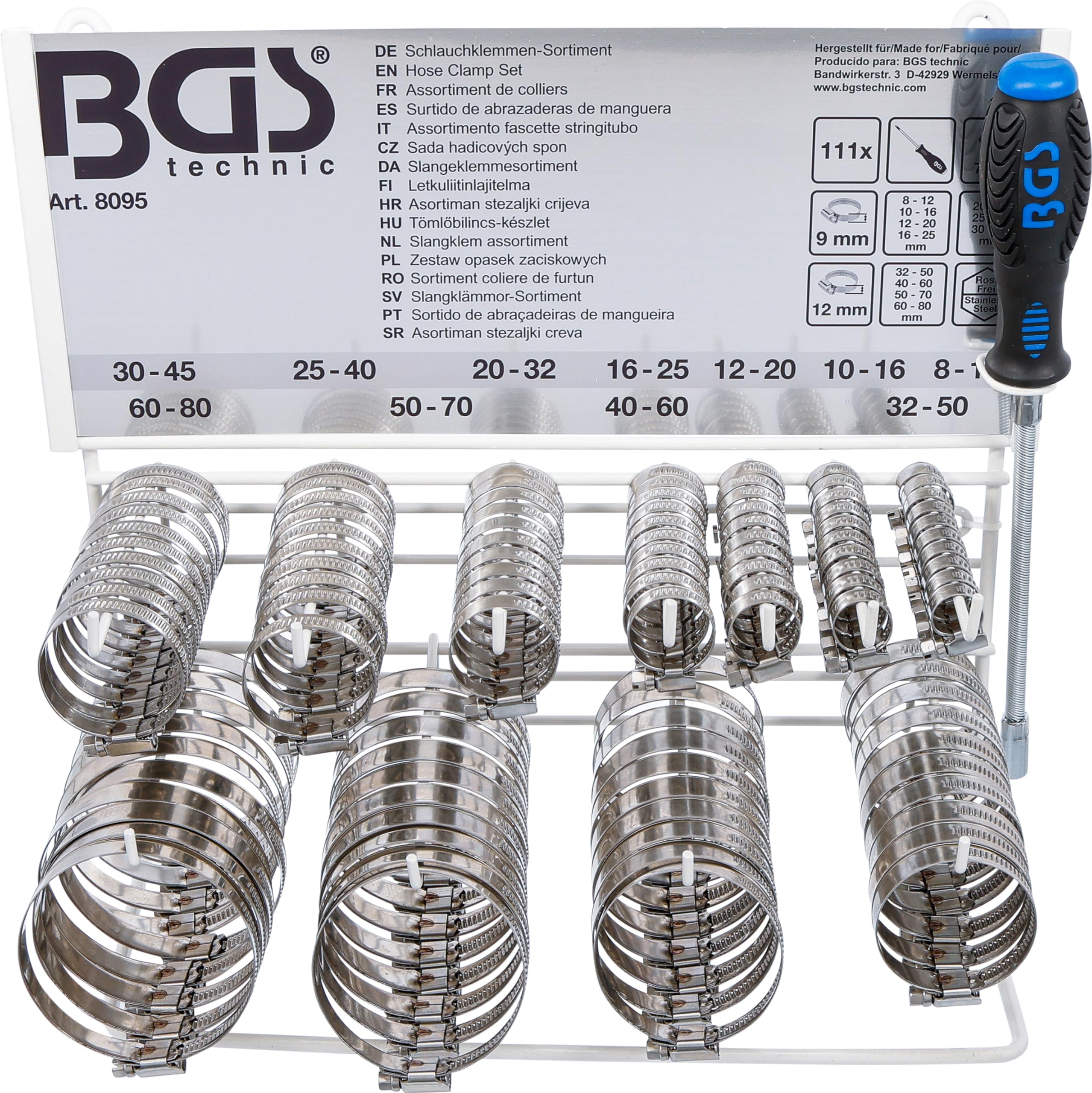 Amazon.com: BGS 8095 | Hose Clamp Set | Stainless | on Display