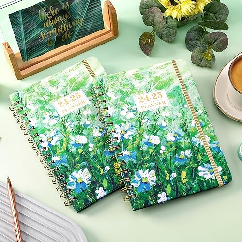 Miniatura 2 de Agenda 2024-2025, planificador académico 2024-2025, julio 2024 a junio 2025, 6.4 x 8.5 pulgadas, agenda semanal y mensual 2024-2025 con