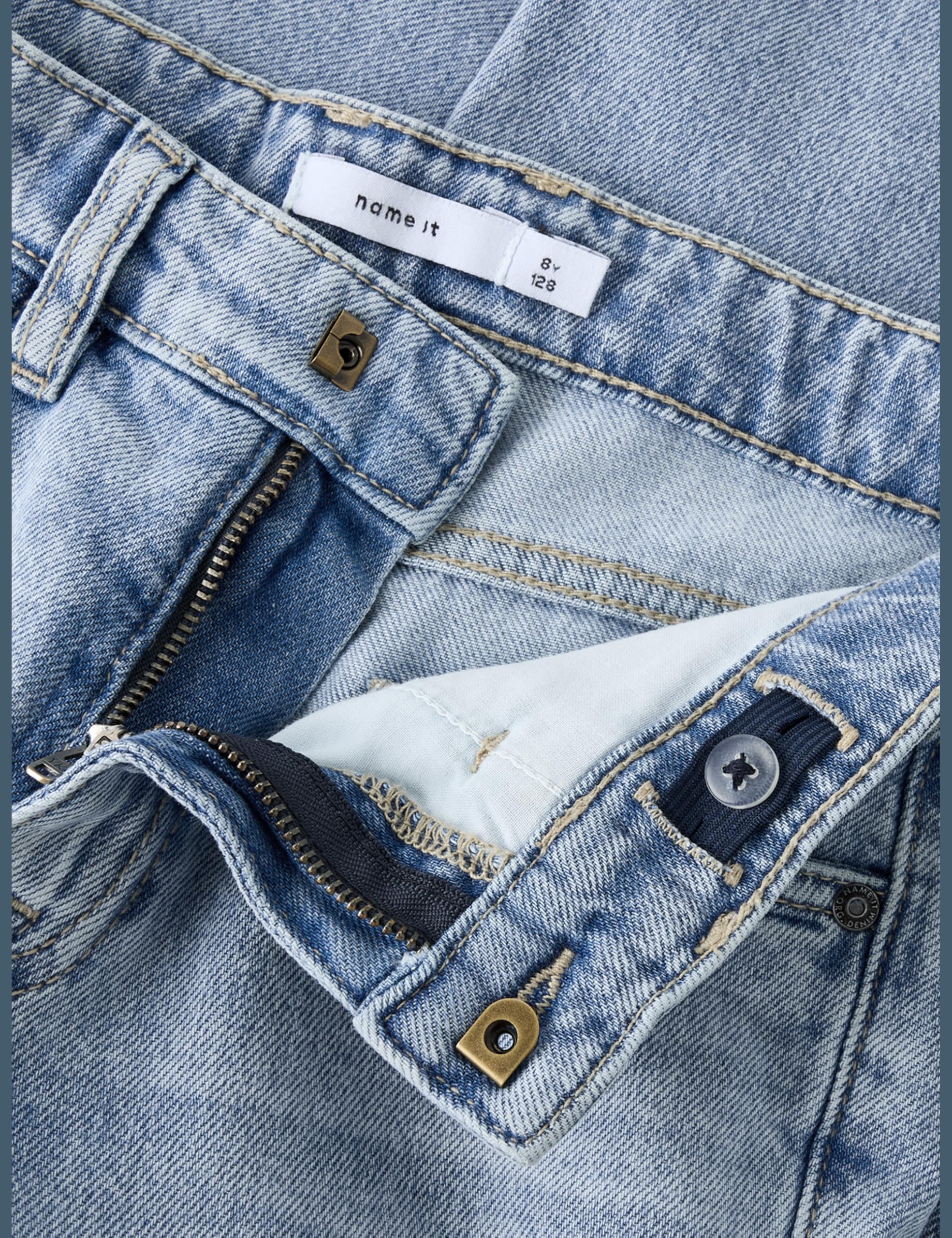 NAME IT Nkmryan Straight Jeans 3418-be - Jean Coupe Droite - Élégant et décontracté - Garçon