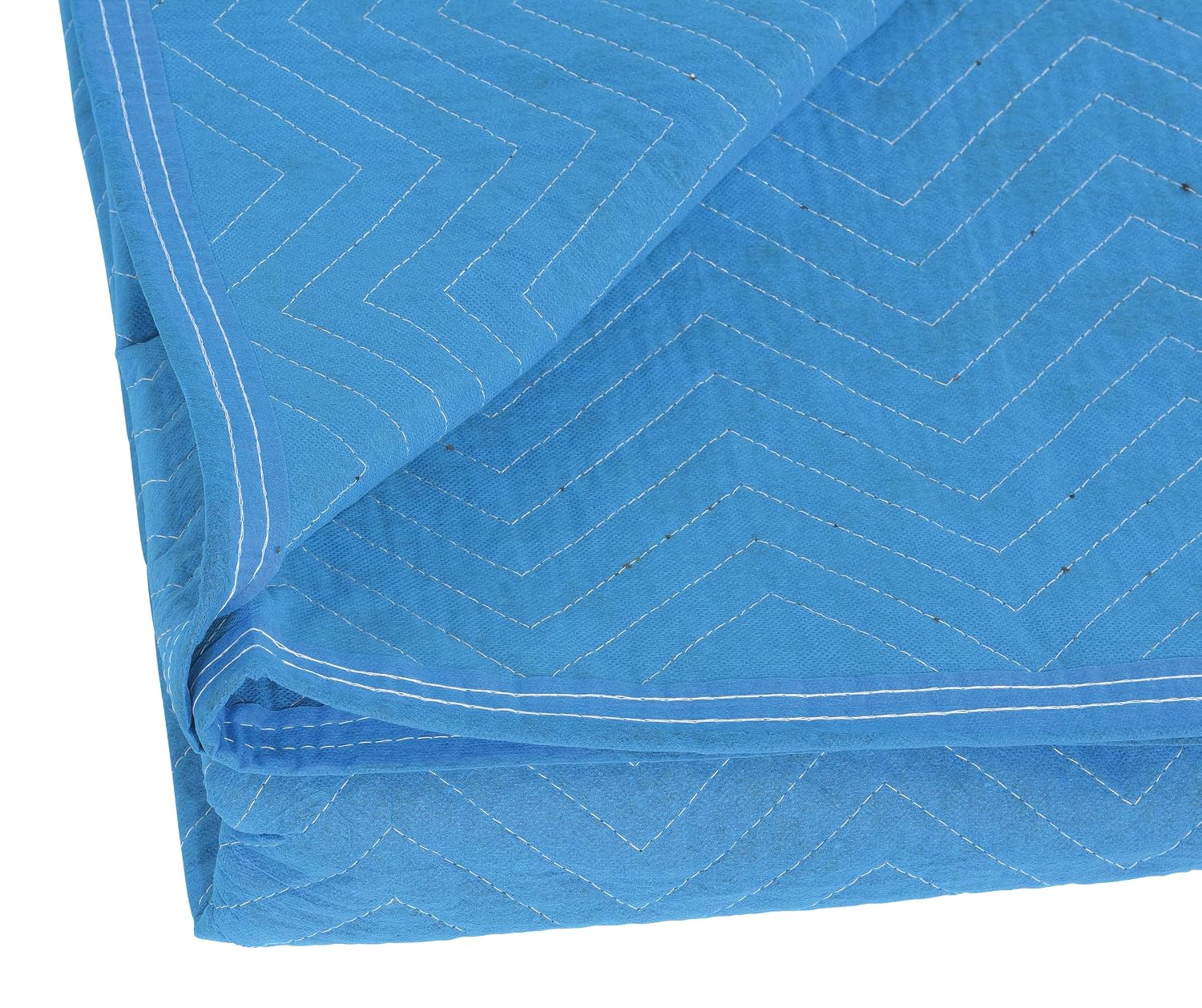 Vestil QPC-7280-DP-1PK Polyester/Cotton General Duty Quilted Moving Pad 80 in. x 72 in. x 1 in. Blue