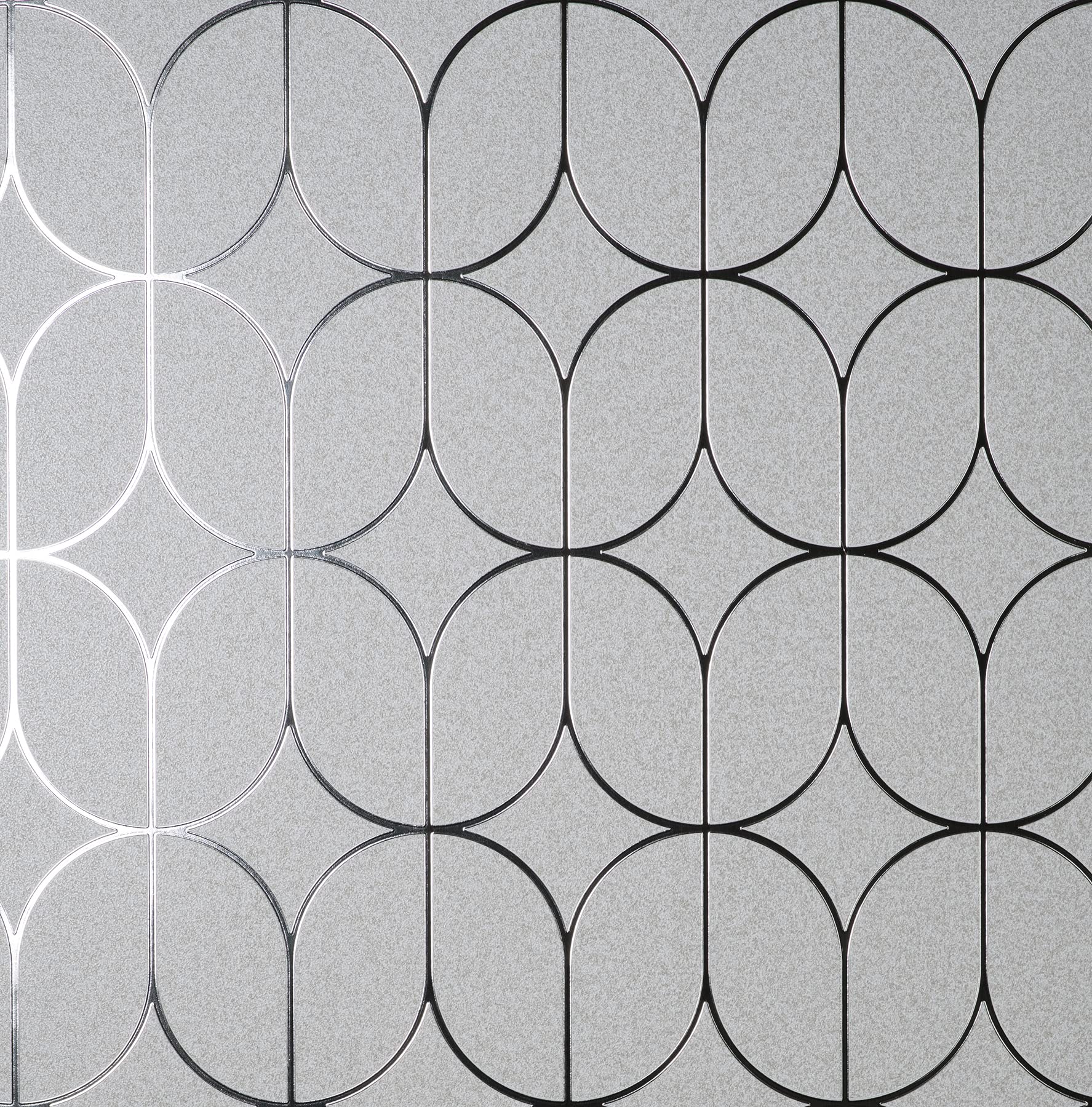 Fine Decor Silver Platinum Rosco Trellis