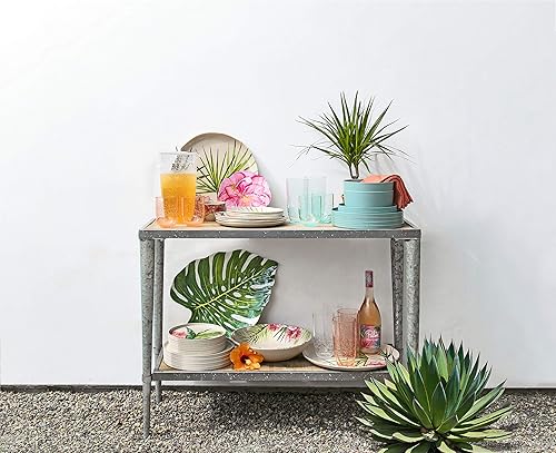 Miniatura 5 de TarHong Bubble Double Old Fashion Glass Mint, 15.5 onzas, plástico premium, juego de 6