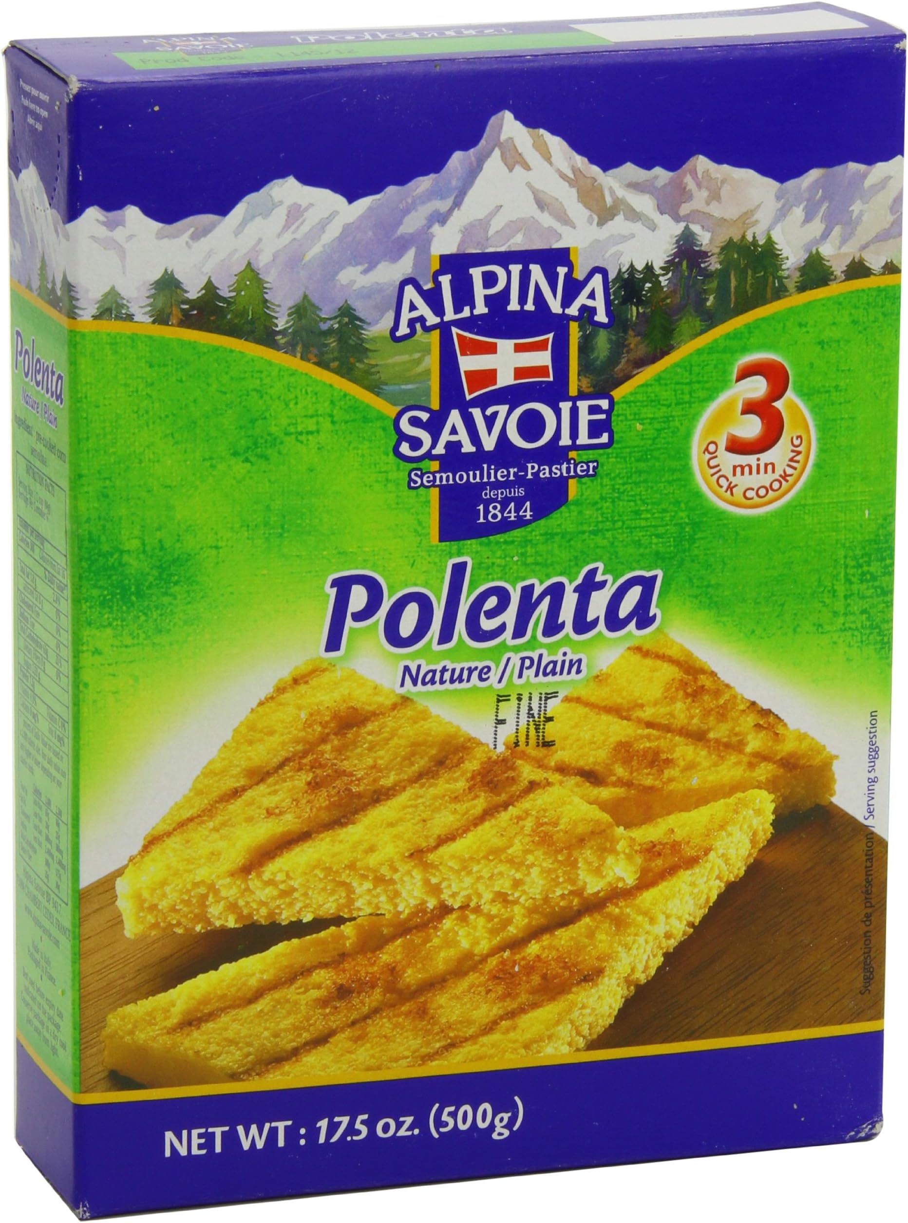 Alpina Savoie Polenta Instant, 17.5-Ounce (Pack of 12)