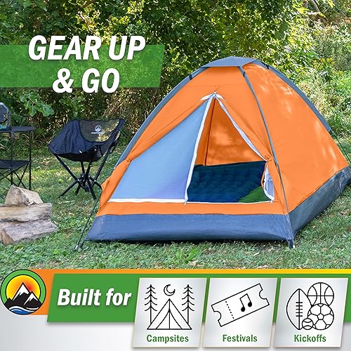 Miniatura 6 de 2-Person Dome Tent  Easy Set Up Shelter with Rain Fly and Carrying Bag for Camping