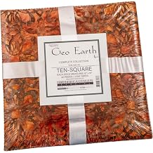 Lunn Studios Artisan Batiks Geo Earth 42 10-inch Squares Layer Cake Robert Kaufman TEN-1401-42