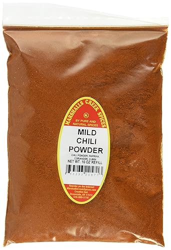 Marshall's Creek Spices Kosher Chili en polvo de relleno suave, 10 onzas