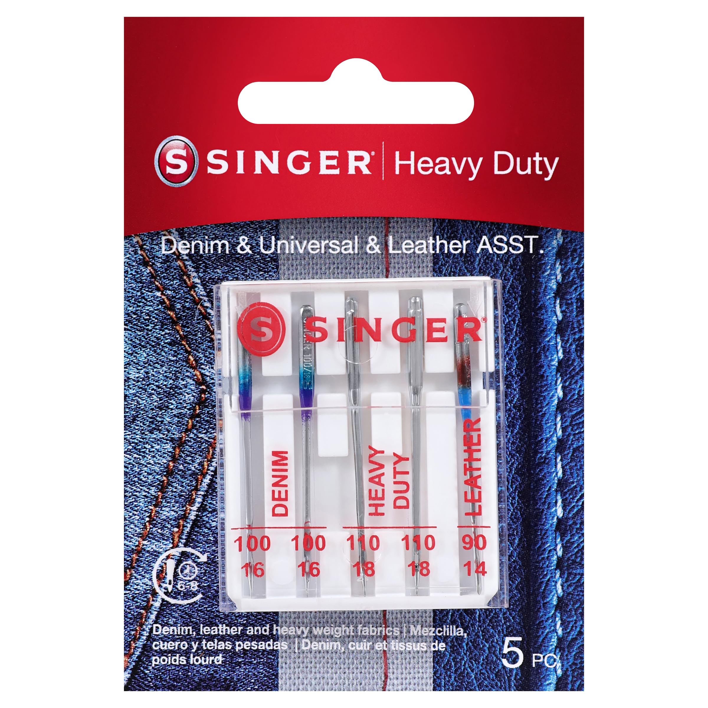 p*n様 needles Singer Universal 04801 Heavy Duty Machine Needles, 5 Count