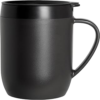Zyliss HotMug Travel French Press, 5" (12 oz.), Black