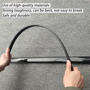 Polypropylene Training Martial Sword Black Broadsword Made of High Strength Plastic Training Knife for Practice
