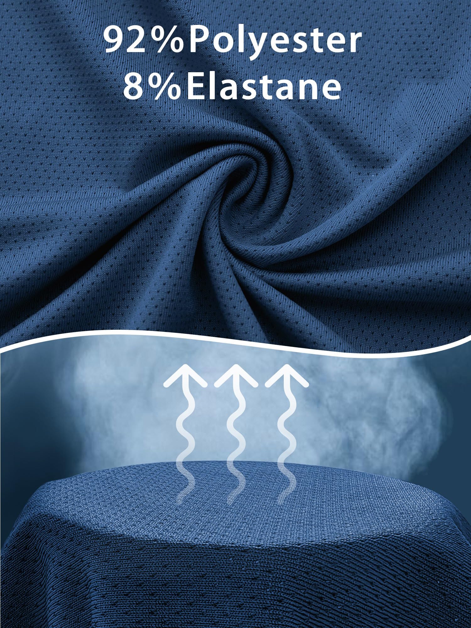 ANGEL CITIZ Paquete de 5 o 3 camisetas para hombre, ajuste seco, camisetas de gimnasio que absorben la humedad, ropa de entrenamiento, camisetas lisas