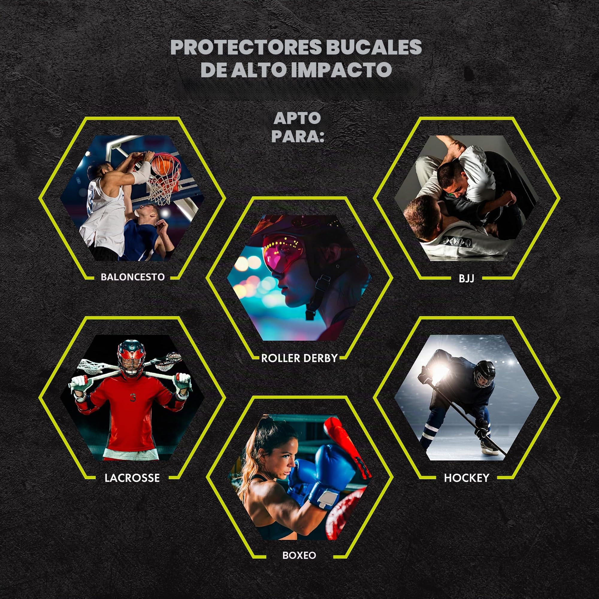 DAMAGE CONTROL Protector bucal de alto impacto, protector bucal deportivo para boxeo, fútbol, hockey, lacrosse y baloncesto, protege los dientes y la mandíbula, boquilla protectora para adultos y