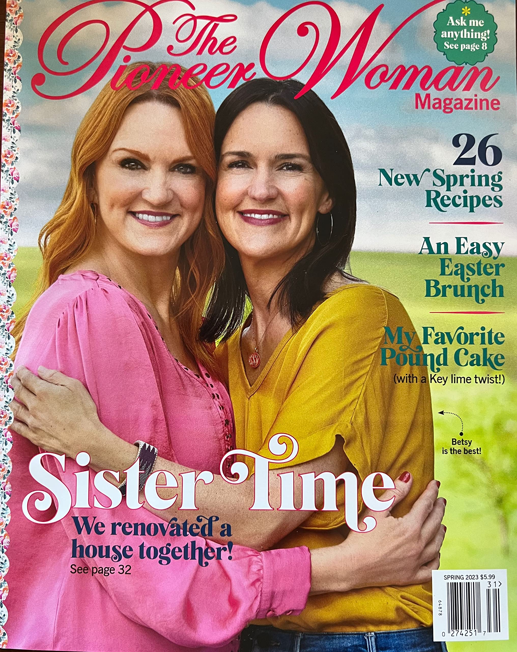THE PIONEER WOMAN MAGAZINE SPRING 2023 SISTER TIME BAND NEW