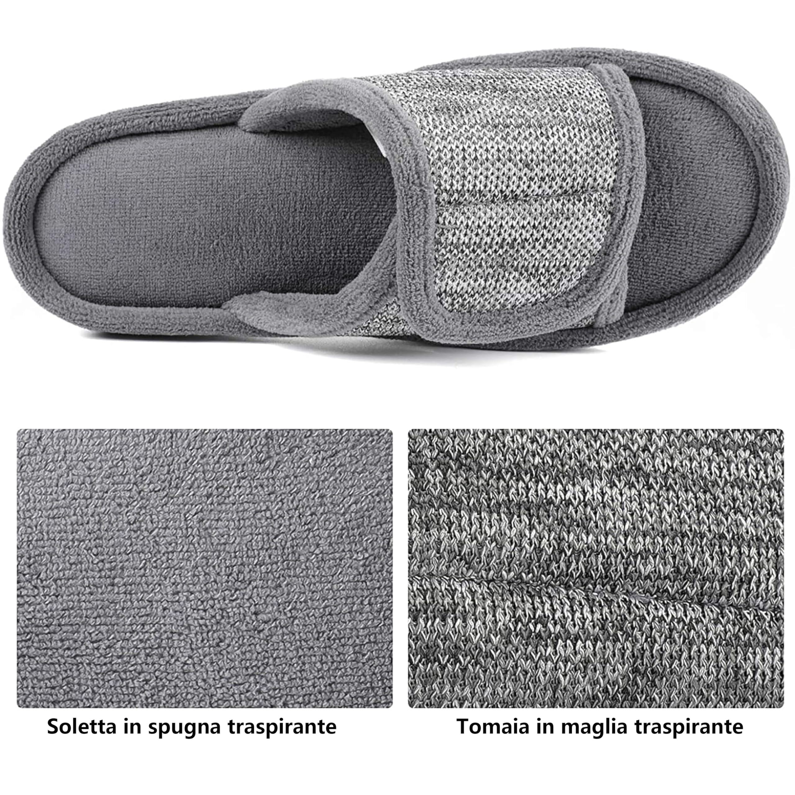 RockDove Pantofole da Donna Avvolgenti Regolabili in Memory Foam