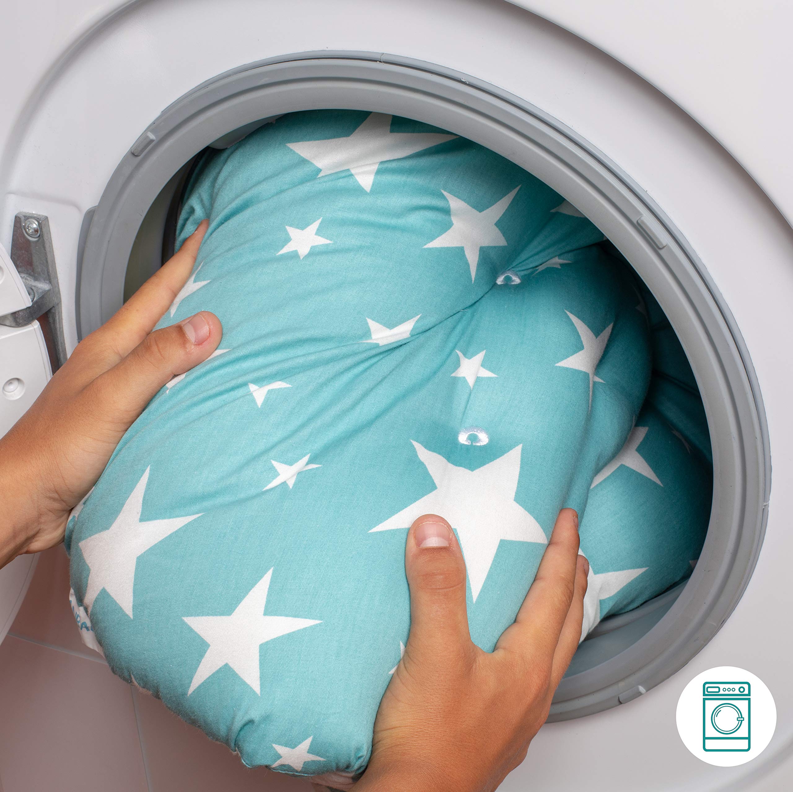 BANBALOO-Tumbona para Recién Nacido- Hamaca Bebé portátil- Nido Bebé Neonato-Cojín Cuna de día -Cuco para Bebés- Ideal Embarazo y Lactancia- Regalo Original Nacimiento-Baby Shower niño y niña.