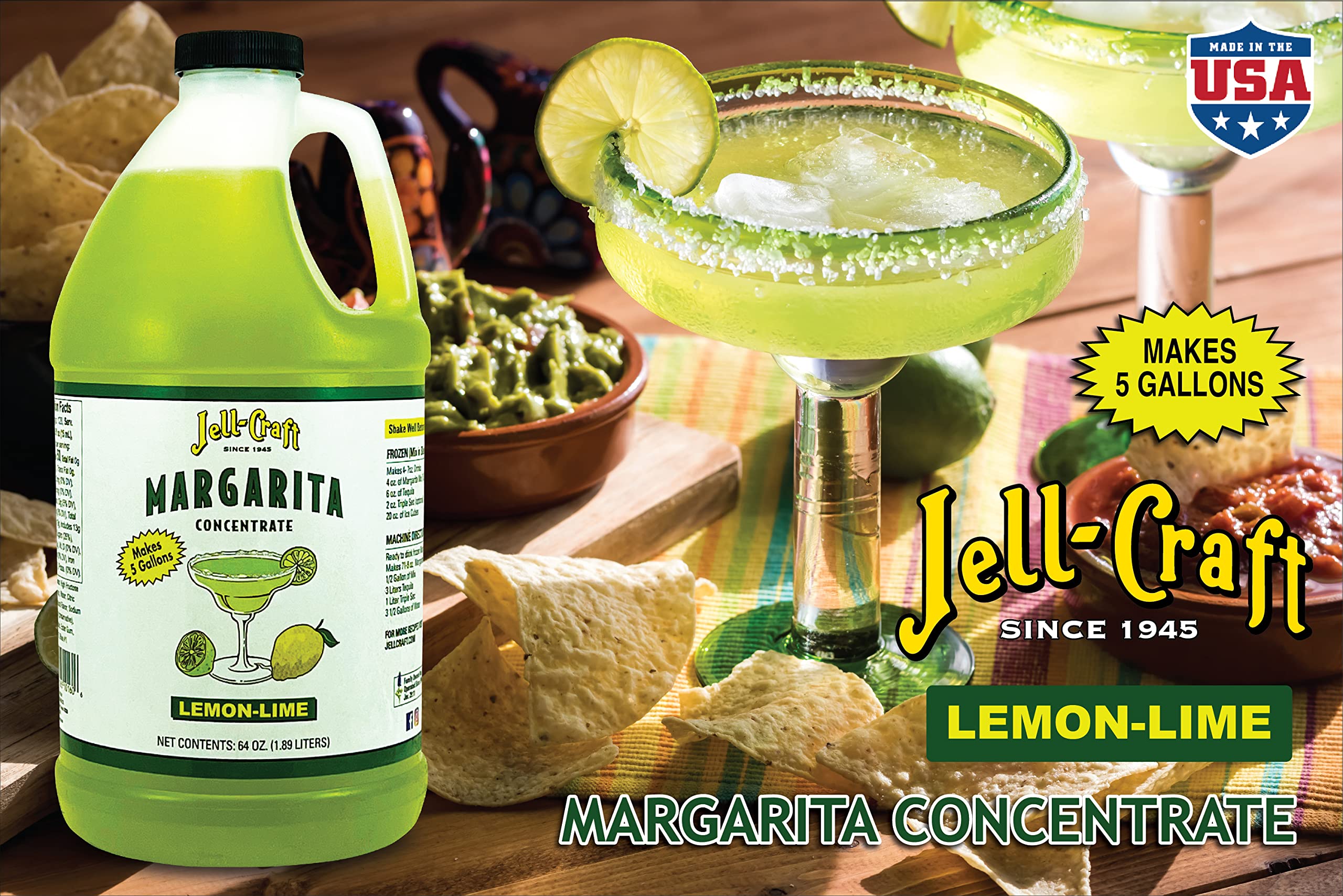 Amazon.com : Jell-Craft Margarita Lemon-Lime Concentrate - 64oz
