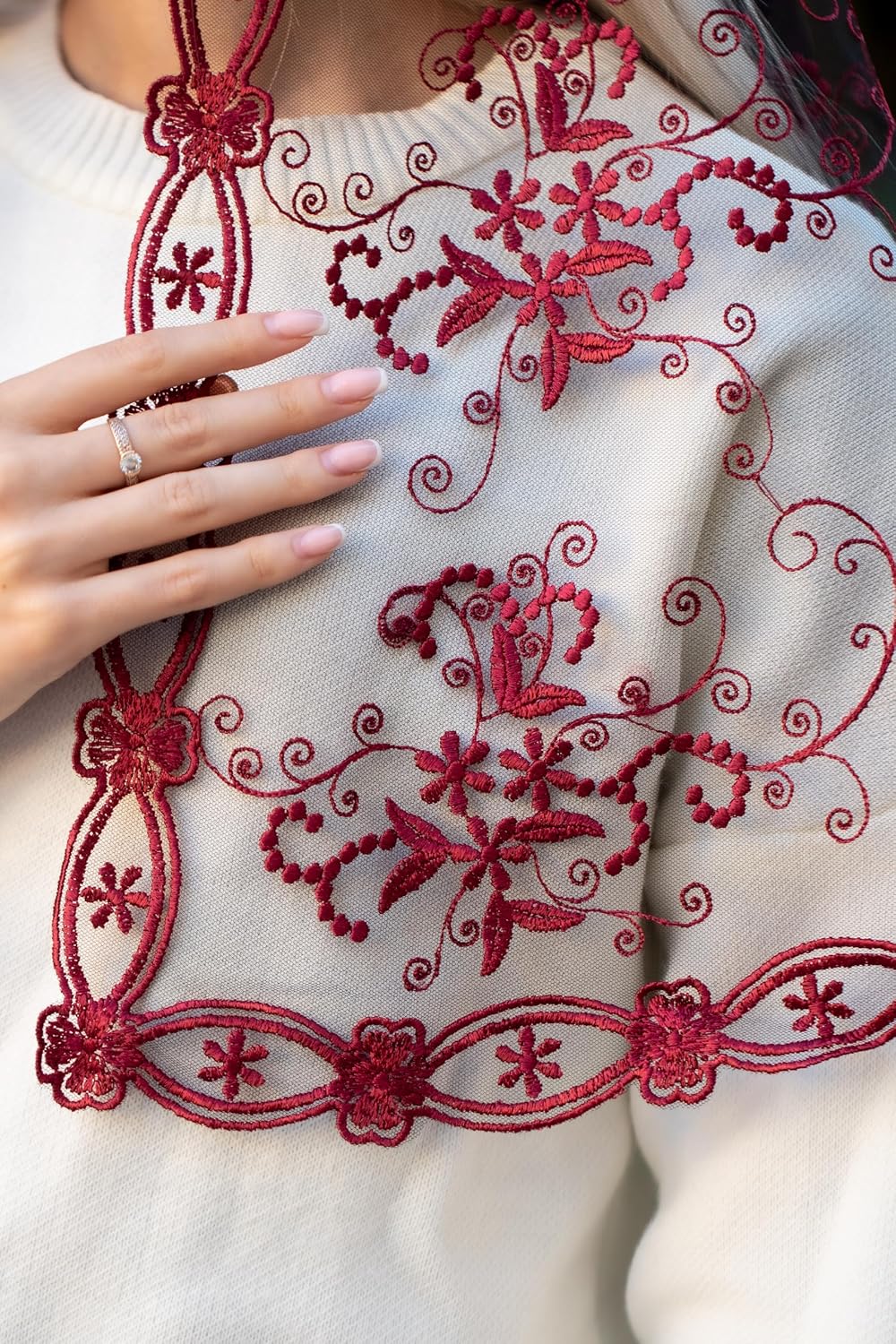 Catholic Mantilla Mass Infinity Veil - Church Lace Spanish Chapel Head Covering - Long