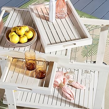 Amazon.com: SAFAVIEH Outdoor Collection Orland White Washed Acacia