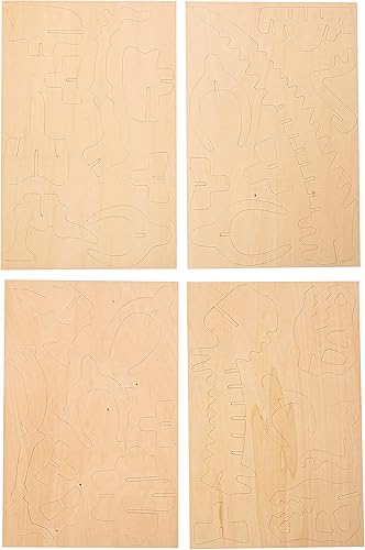 Miniatura 2 de Puzzled Rompecabezas 3D Big Tyrannosaurus Wood Craft Kit de modelo de construcción educativo DIY juguete de dinosaurio de madera para ensamblar