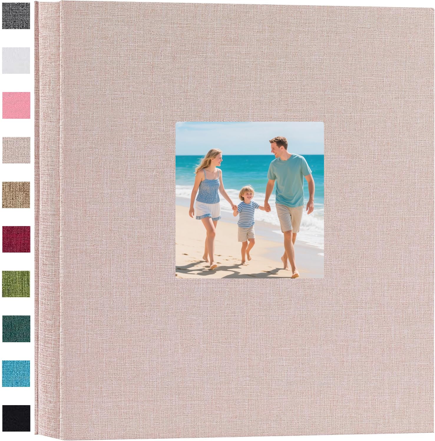 Ponping Linen Hardcover Photo Album 6x4 600 Photos Large Capacity for Family Wedding Anniversary Baby Vacation