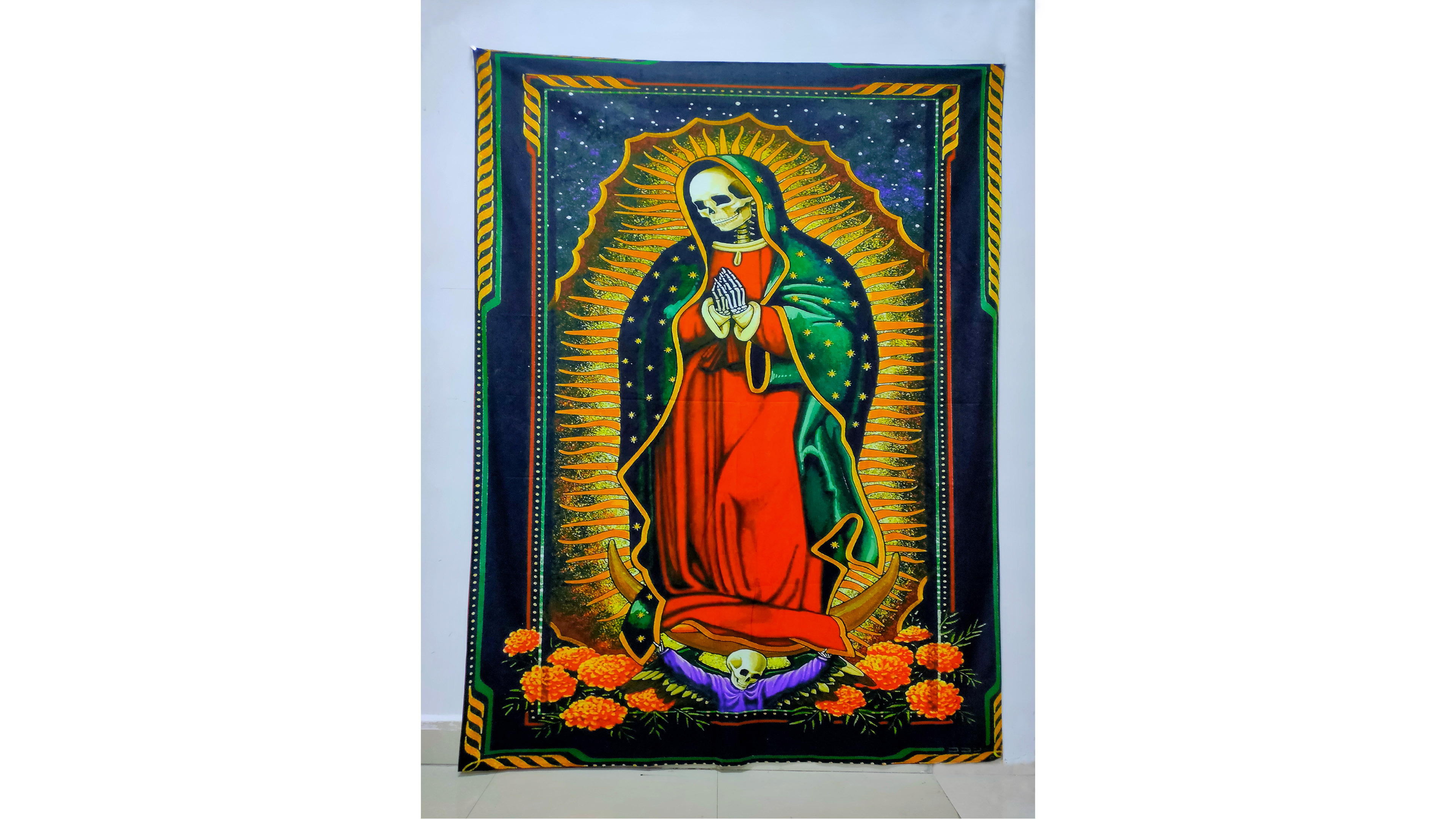 Amazon.com: Wizard Skull Tapestry Solar Iris Sun and Moon Star and