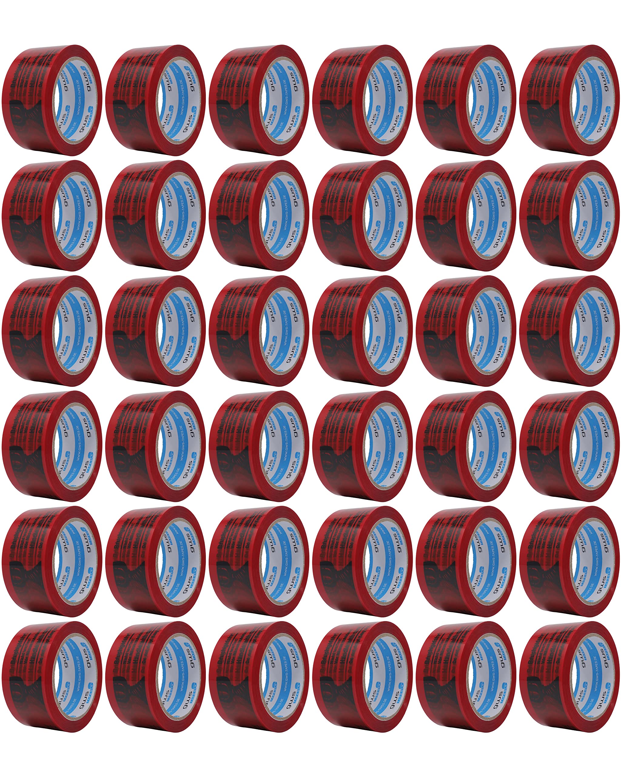 gws Nastro adesivo per imballaggi di qualità professionale, 50 mm x 66 m (36 rotoli)