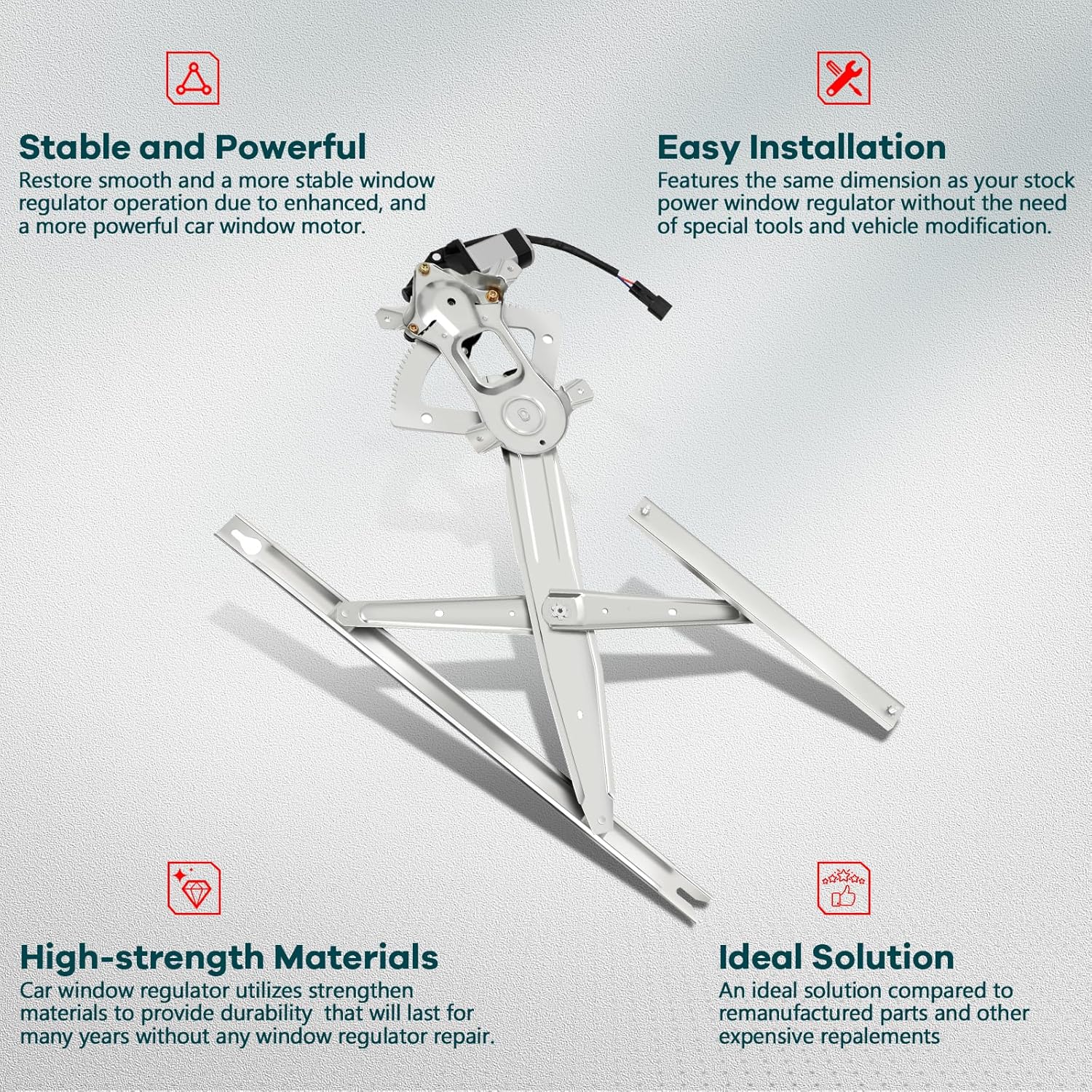 FINDAUTO 748-212 Front Left Driver Side Power Window Regulator with Motor fit for 2000 2001 2002 2003 2004 2005 for Ford Excursion