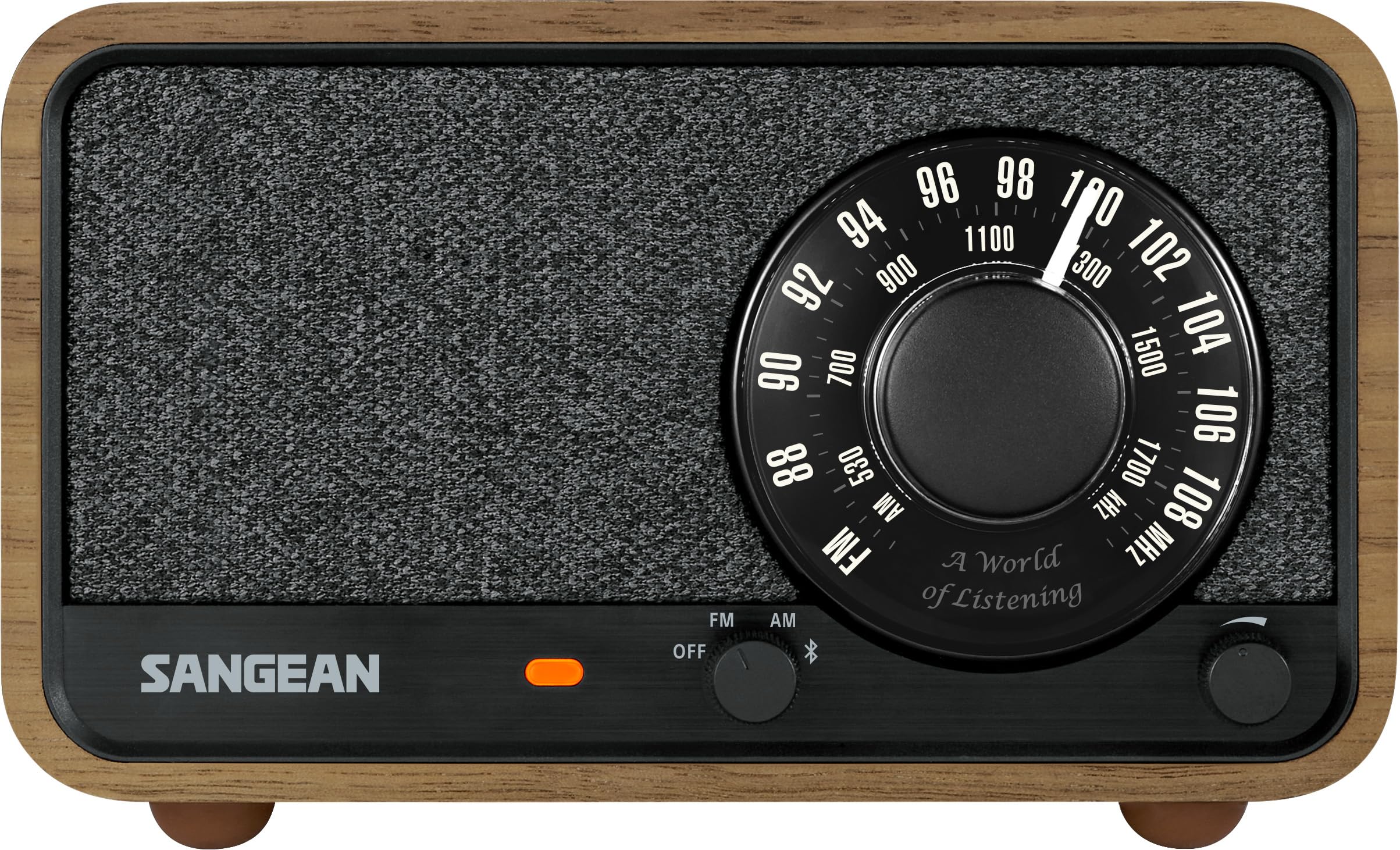 Amazon.com: Sangean WR-8 Retro Wooden AM/FM Bluetooth Speaker – 54