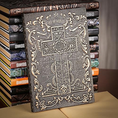 Miniatura 10 de Diario sin forro  Jesús 3D en relieve de tapa dura azul con patrón de arte en relieve, cuaderno de notas A5 en blanco con 2 marcadores, 8.4 x 5.7