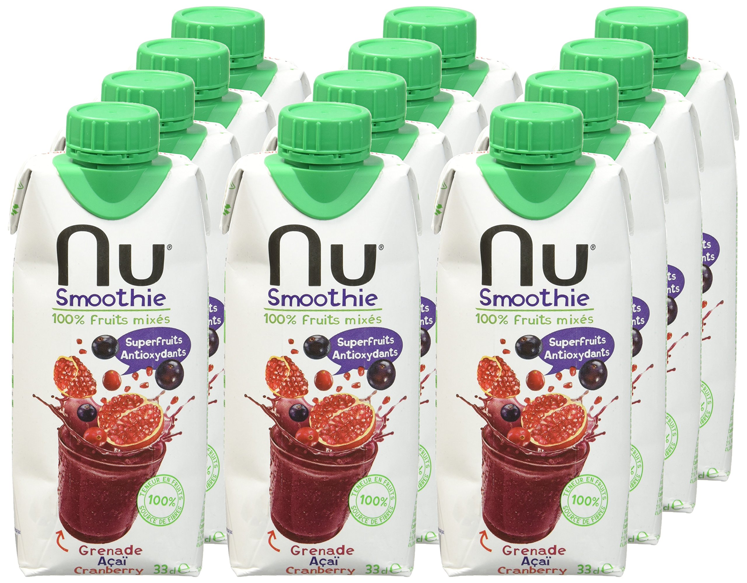 Nu Smoothie - Grenade Acaï Cranberry - 12x33cl