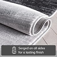 Vista 3 de Well Woven Dulcet Bingo - Alfombra geométrica moderna gris de 2 pies 7 pulgadas x 3 pies 11 pulgadas