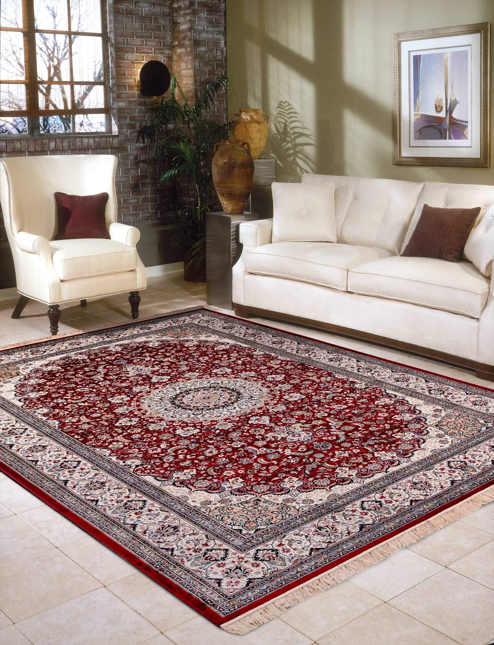 Al Salem Carpet Carpet Royal Palace Collection Classic Area Rug, 160 CM x 230 CM, RED