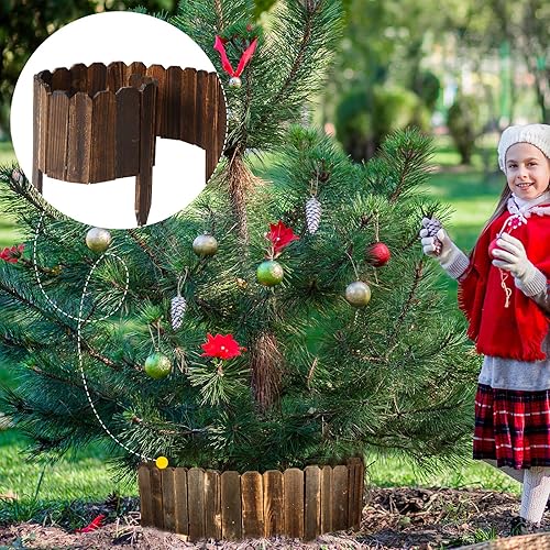 Miniatura 6 de Valla de madera para borde de jardín con guantes blancos, valla de madera, borde de madera para jardín, patio, camino, decoración de patio al aire