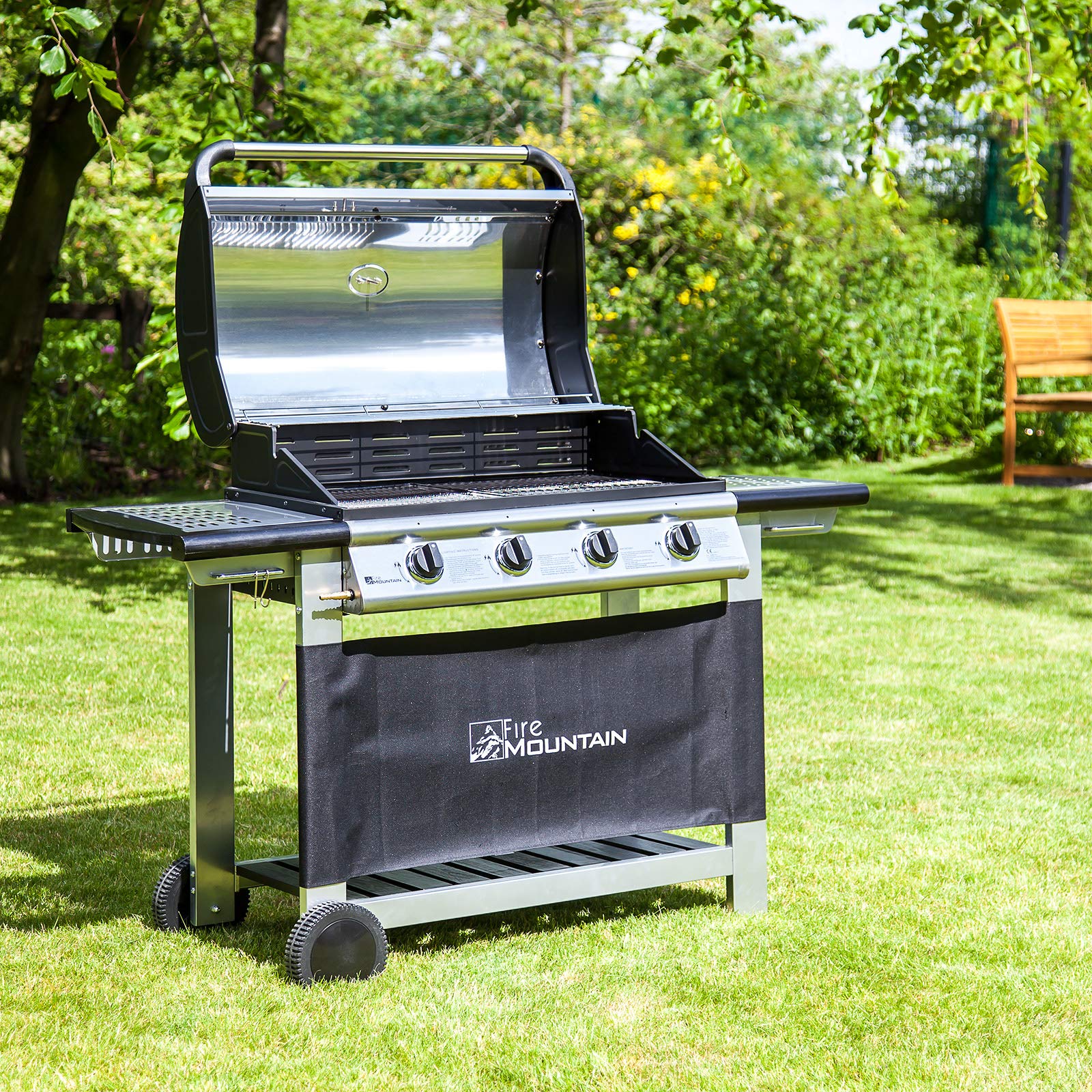 Fire Mountain Everest 4 Burner Gas Barbecue Premium Stainless Steel
