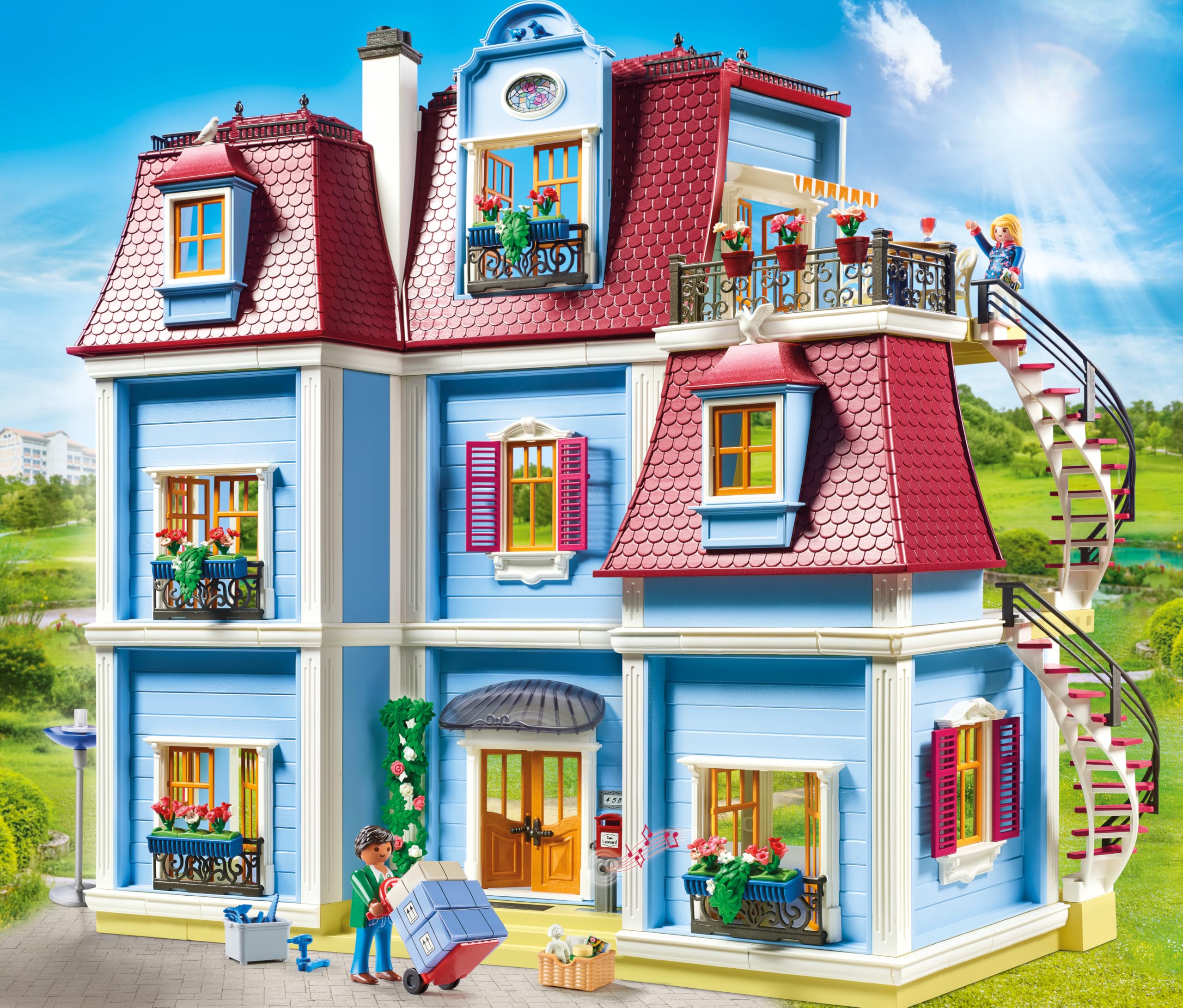 PLAYMOBIL Dollhouse 70205 Duży Domek dla Lalek, od 4 Lat