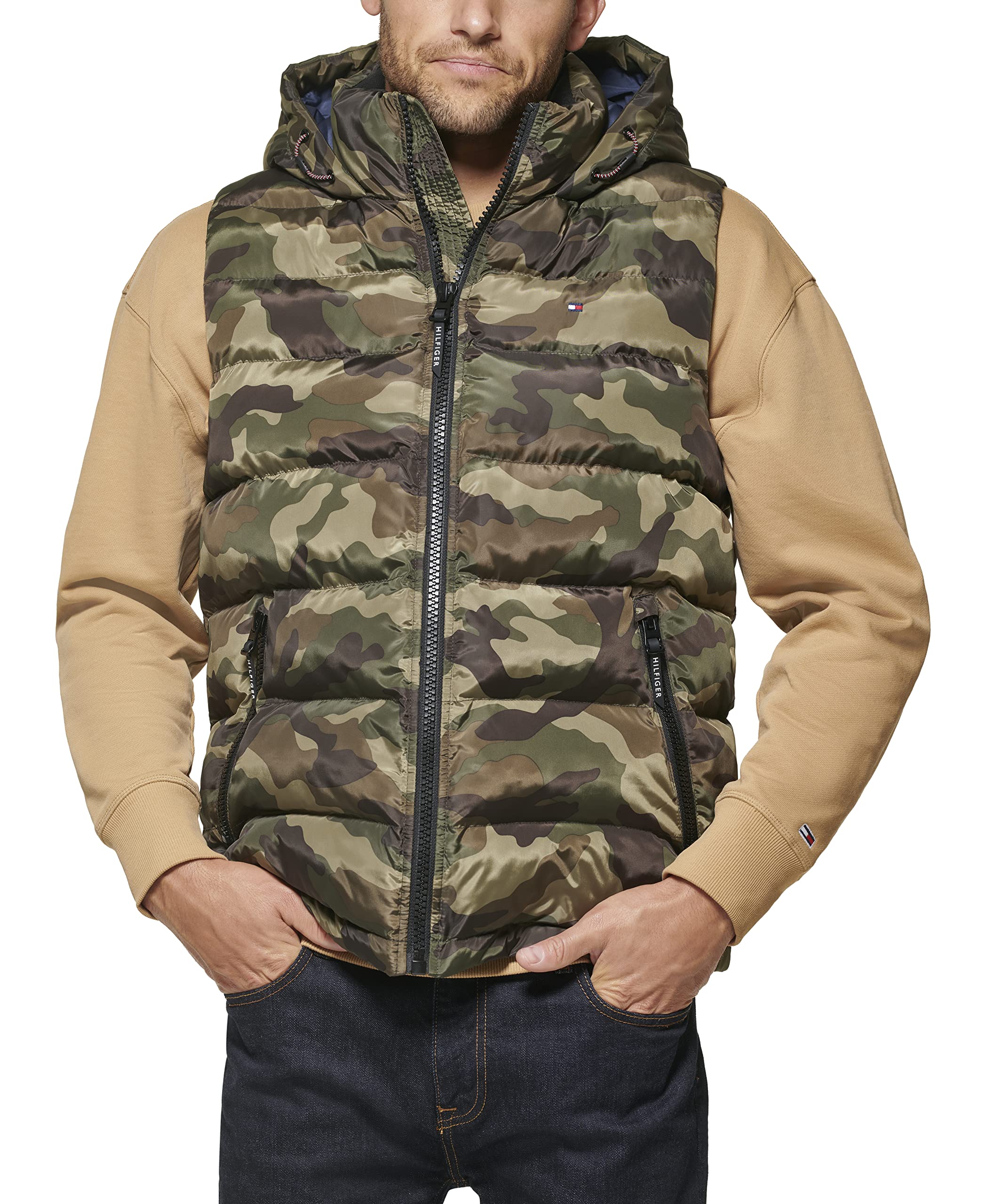 Tommy Hilfiger Men's Hooded Puffer Vest