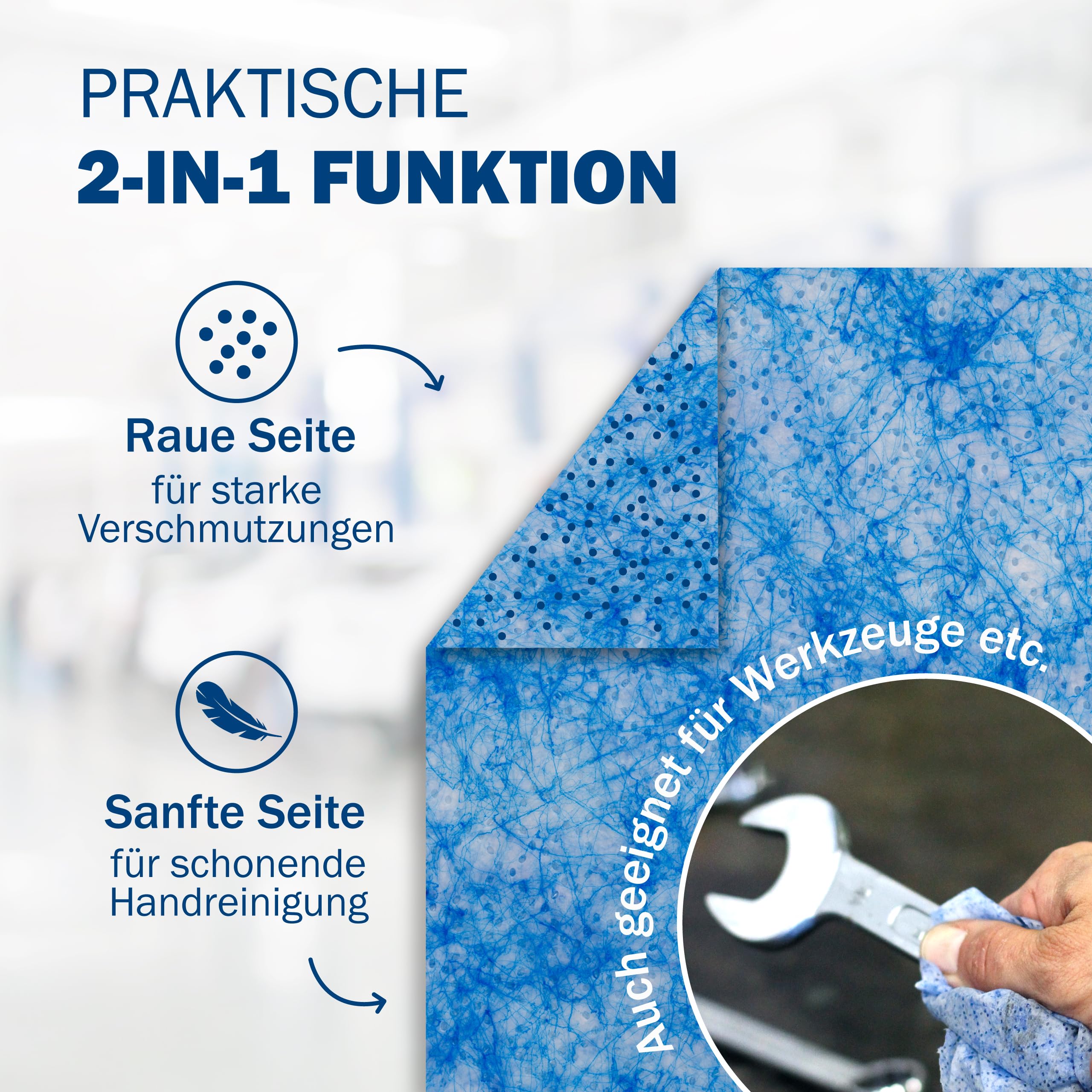 SCRUBS in a Bucket - 30 Salviette per la pulizia delle mani - Detergente per le mani con approvazione NSF - la pulizia perfetta delle mani - Utilizzabile ovunque e ideale per viaggiare