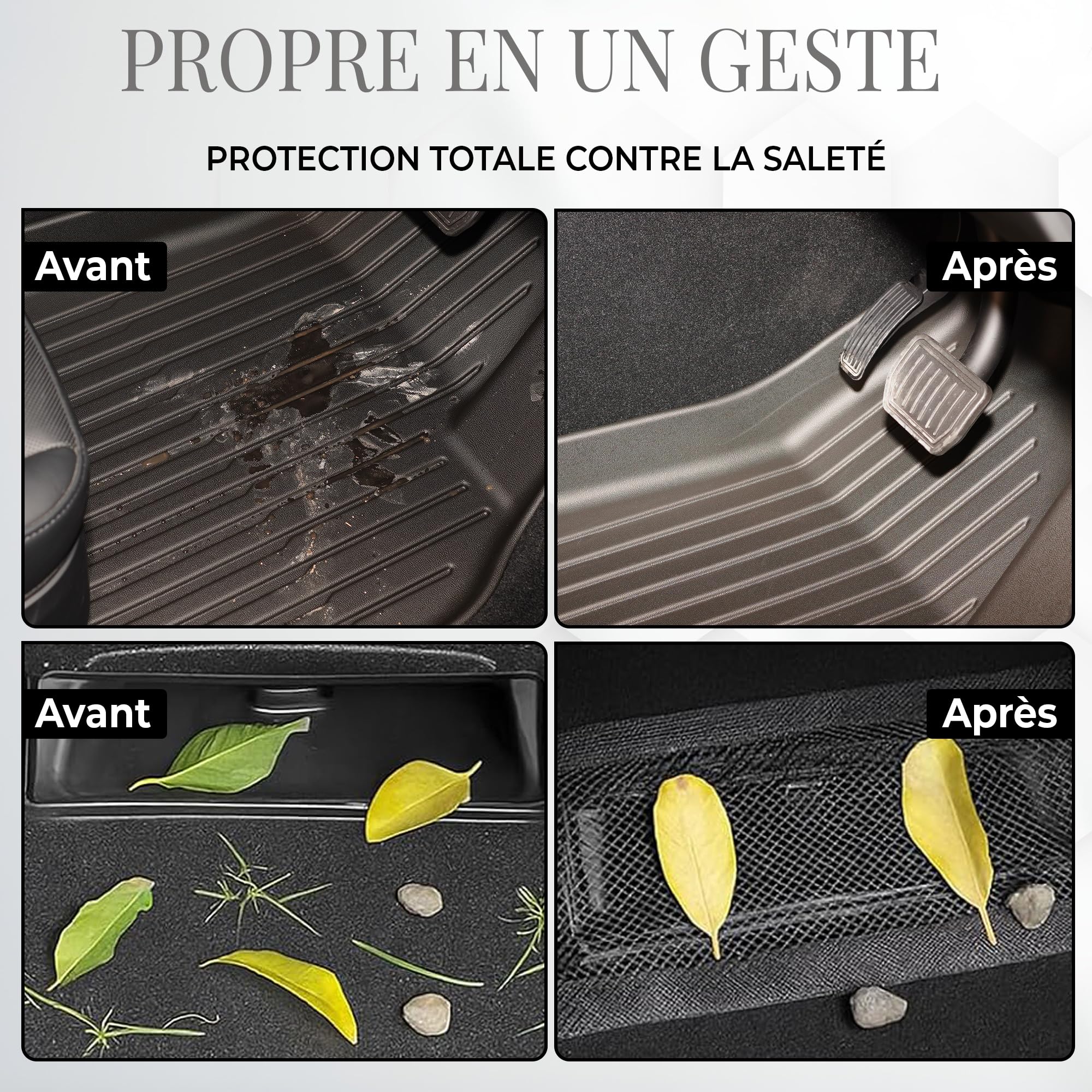 Alfombra TPE Tesla Model Y Juniper 2025 Kit Completo