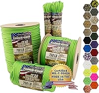 Vista 17 de TOUGH-GRID - Cuerda paracaídas de 340 kg, cuerda paracaídas 100% nailon Mil-Spec tipo IV utilizada por el ejército de Estados Unidos, ideal