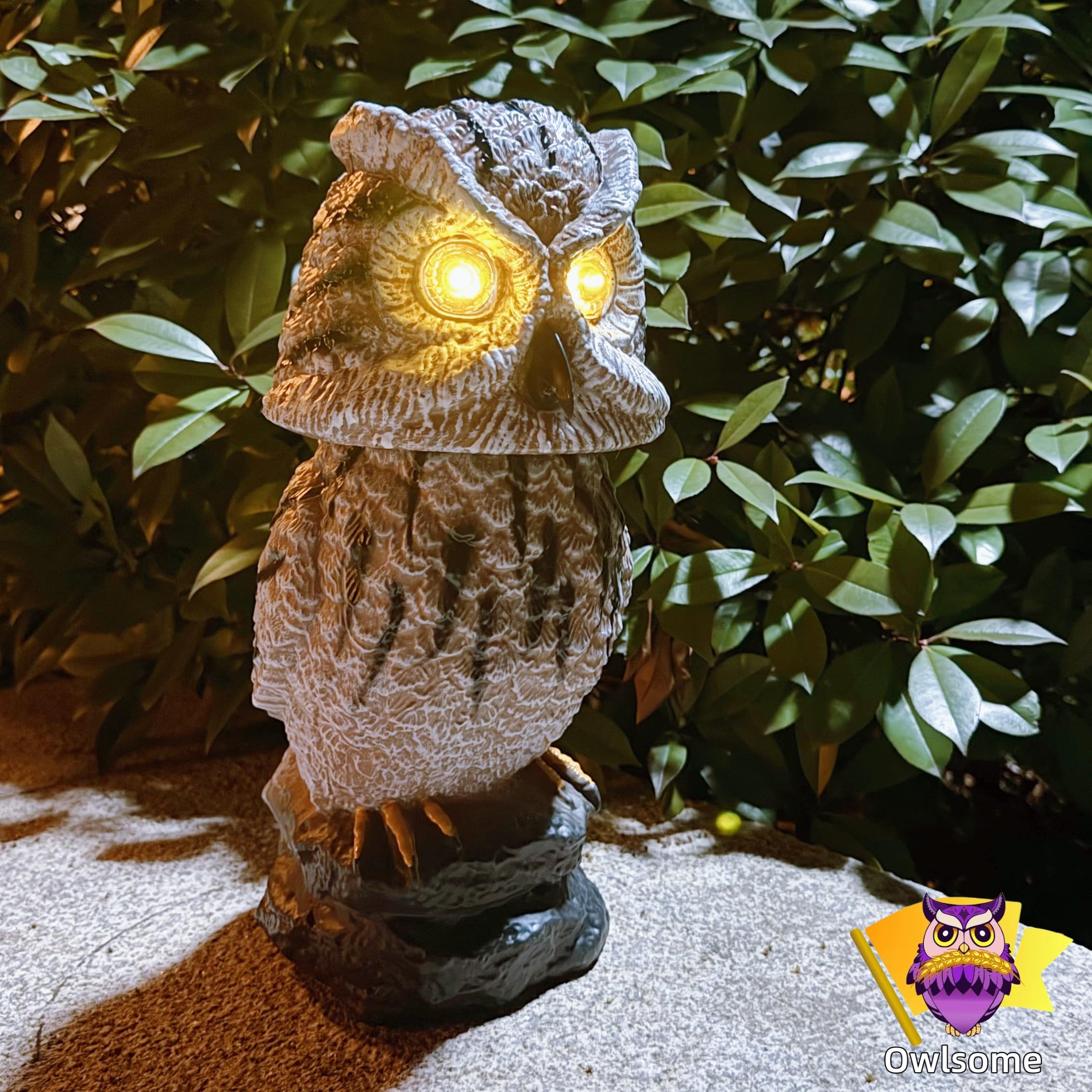 lumi ルミ バード owl フクロウ Amazon.com: Owlsome Solar Tiger Owl